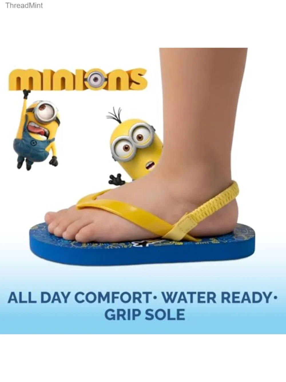 Kids Toddler Boys Flip Flops Water Shoes Quick Dry Slip-On Sandals